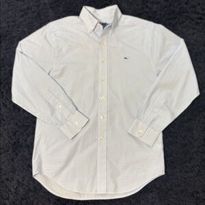 NWOT! Vineyard Vines Light Blue Plaid Shirt Mens Small